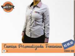 camisa personalizada feminina pp